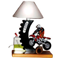 Lampe de Chevet Enfant Forme Moto